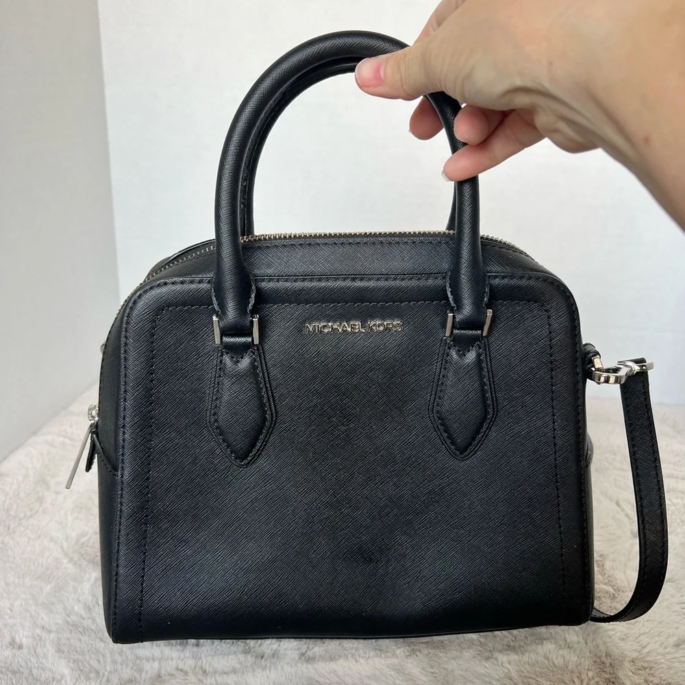 Michael Kors Black Satchel Bag - Picture 3 of 9